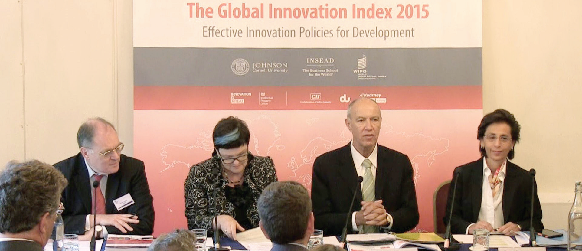 Họp báo công bố Global Innovation Index 2015. Ảnh: globalinnovationindex.org