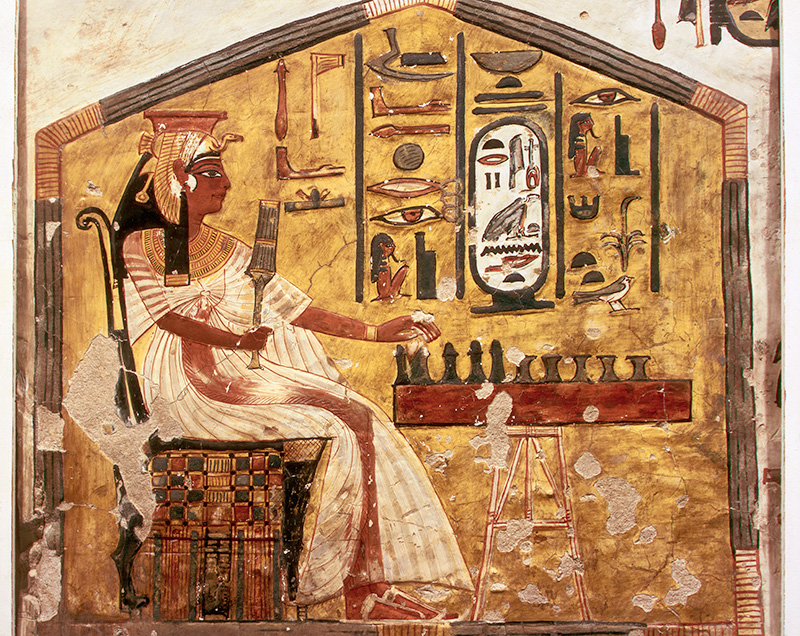Nữ hoàng Nefertiti trong một bức tranh cổ. Ảnh: History.