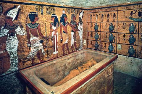 Xác ướp Vua Tutankhamun  Ảnh: Twiddling