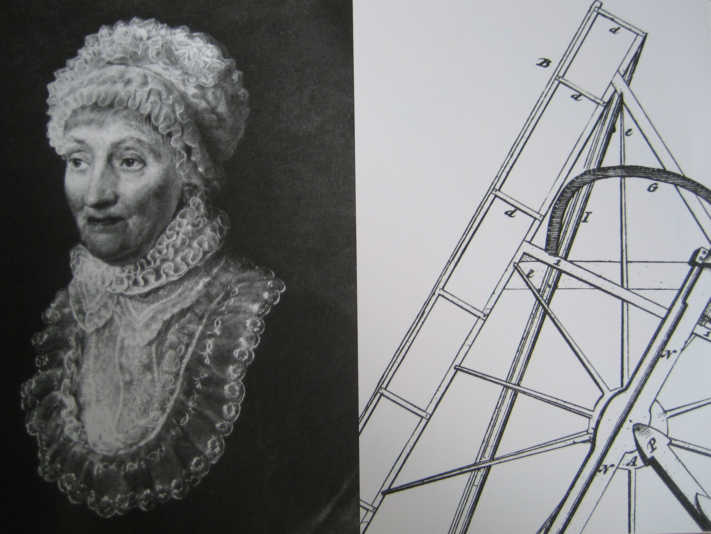 Caroline Herschel nhà thiên văn học nữ đầu tiên trong lịch sử. Ảnh: Pixshark.com 