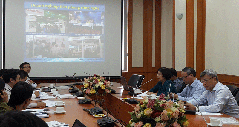 Ban tổ chức họp tổng kết việc triển khai Chợ Thiết bị và công nghệ Quốc tế Việt Nam 2015
