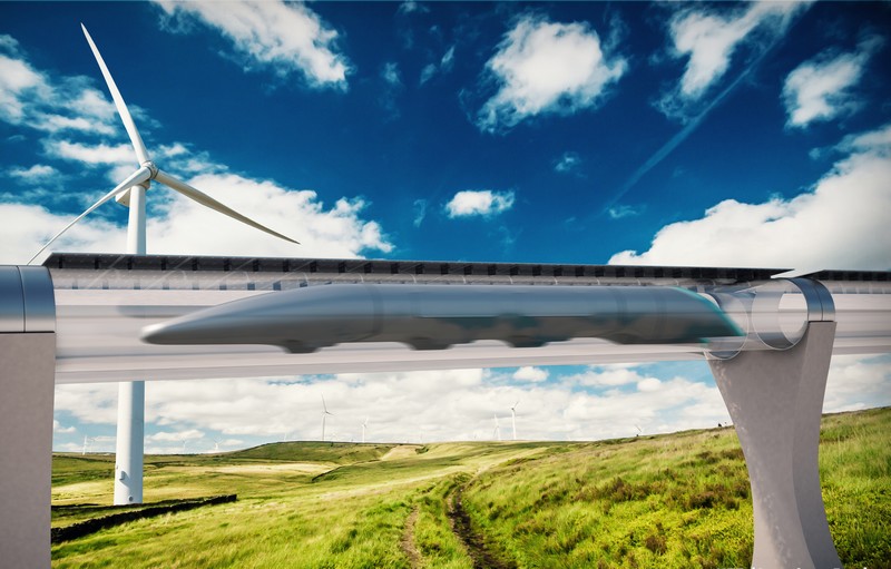 Một ý tưởng về hệ thống tàu Hyperloop. Ảnh: Nationalgeographic