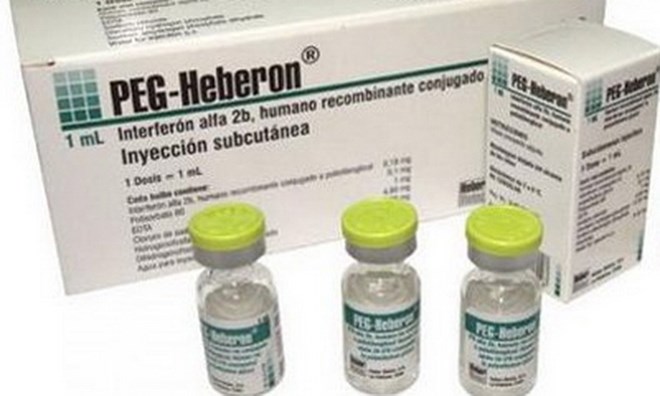 Thuốc điều trị viêm gan C PEG-Heberon của Cuba. (Nguồn: ain.cu)