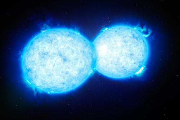 Hệ sao nhị phân này có trọng lượng gấp 57 lần Mặt trời.