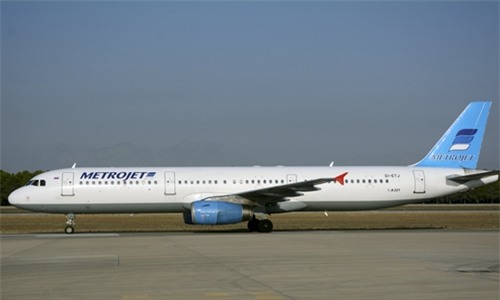 The Metrojet's Airbus A-321 with registration number EI-ETJ that crashed in Egypt's Sinai peninsula, is seen in this picture taken in Antalya, Turkey September 17, 2015.