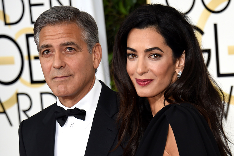 Vợ chồng George và Amal Clooney là minh chứng rõ nét cho công thức: Vợ trẻ + Thông minh = Hạnh phúc. Ảnh: Newsmobile.in