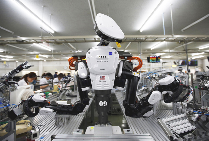  Robot giúp tăng đáng kể năng suất lao động. Ảnh: Japantimes