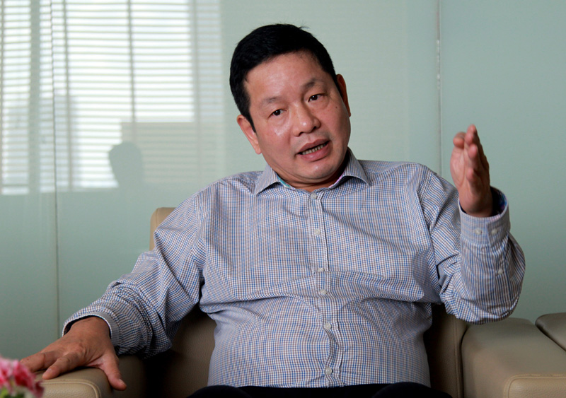 Ông Trương Gia Bình cho biết, FPT hiện đang đẩy mạnh IoT trong lĩnh vực chăm sóc sức khỏe. Ảnh: Lê Loan