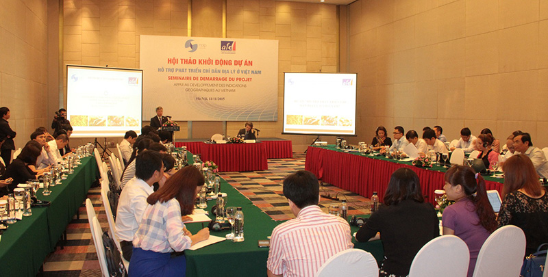Hội thảo hỗ trợ phát triển chỉ dẫn địa lý ở Việt Nam.