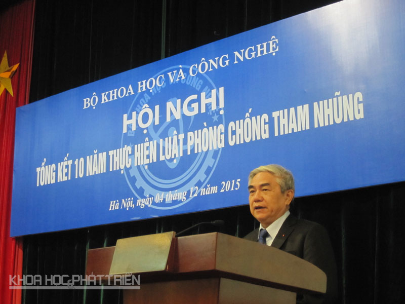 Bộ trưởng Bộ KH&CN Nguyễn Quân phát biểu khai mạc Hội nghị