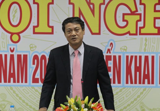 Thứ trưởng Bộ TT&TT Phạm Hồng Hải phát biểu chỉ đạo tại hội nghị triển khai nhiệm vụ năm 2016 của Cục Tần số vô tuyến điện. Ảnh: Vũ Nhung