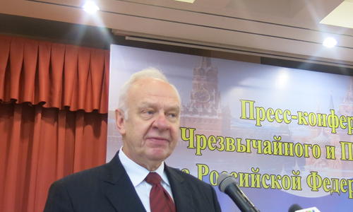 Đại sứ Nga tại Việt Nam Konstantin Vnukov. Ảnh: Việt Anh