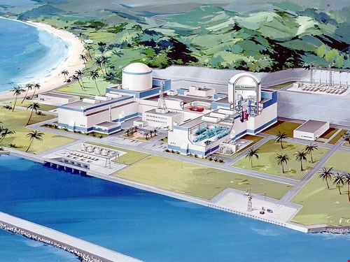 Mô hình Nhà máy điện hạt nhân Ninh Thuận.