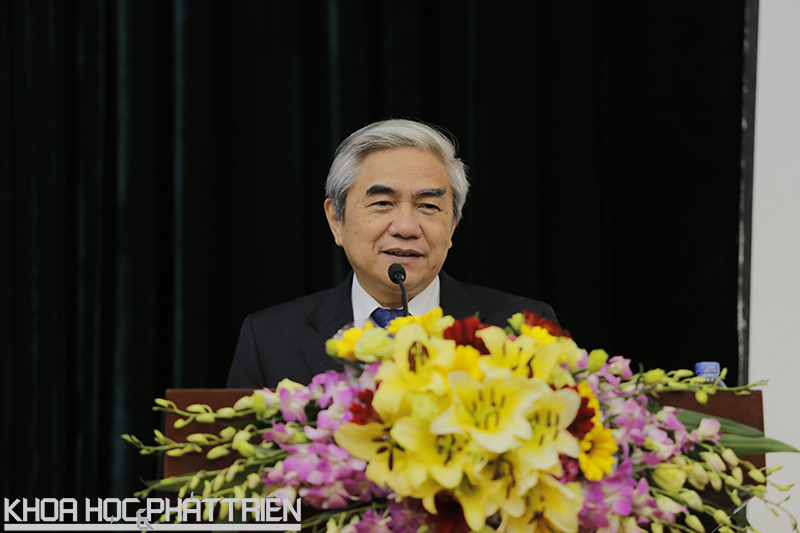 Bộ trưởng Nguyễn Quân phát biểu tại hội nghị. 	Ảnh: Loan Lê