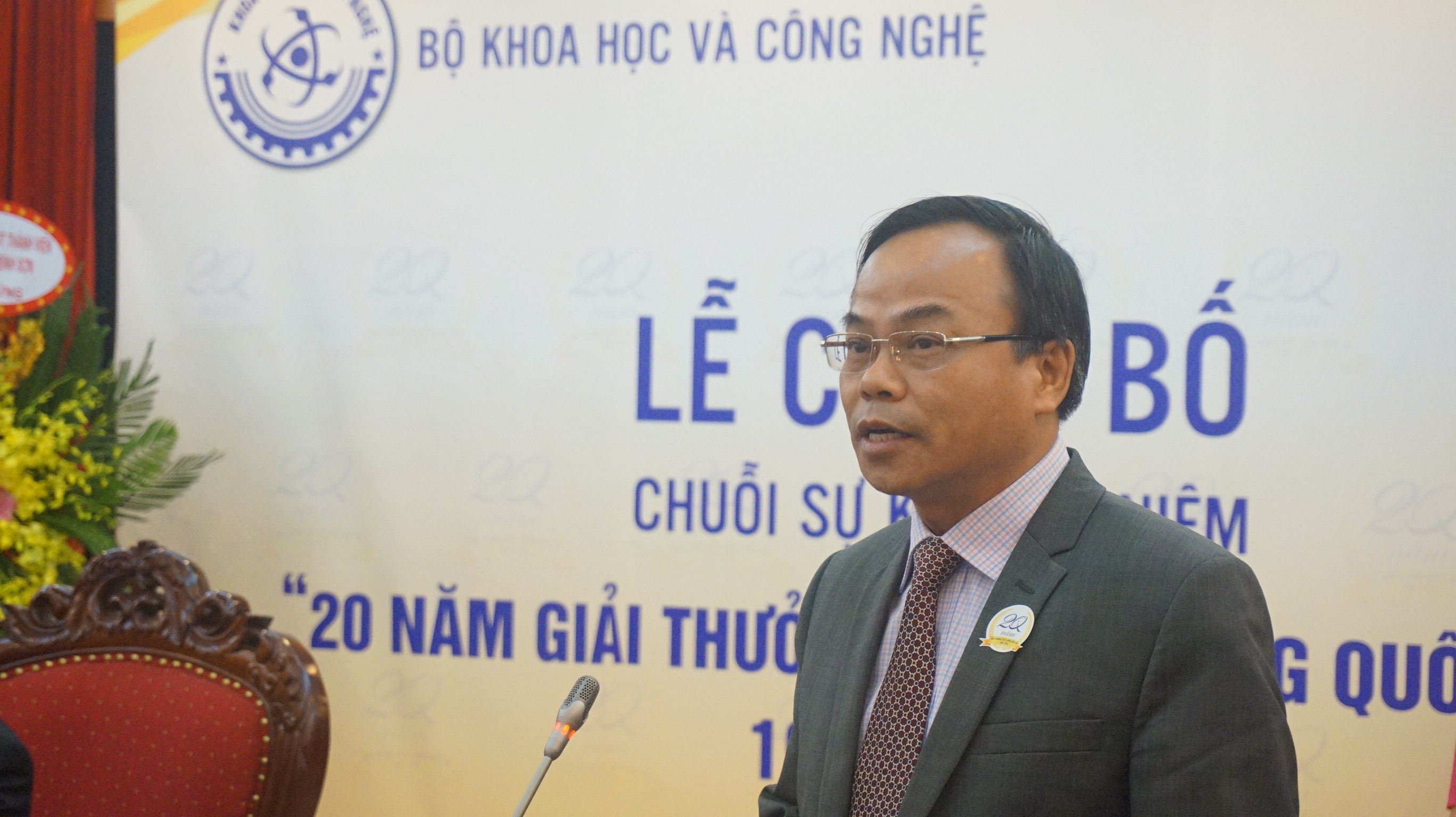 Ông Trần Văn Vinh - Tổng cục trưởng Tổng cục Tiêu chuẩn, Đo lường, Chất lượng phát biểu tại buổi lễ công bố.