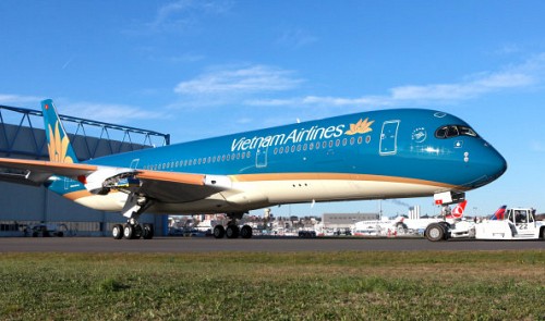 Chiếc Airbus A350 của Hãng hàng không Vietnam Airlines