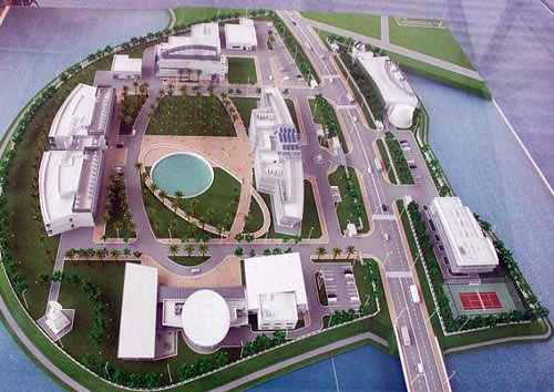 Mô hình Trung tâm Vũ trụ Việt Nam sẽ được hoàn thành trong tương lai.