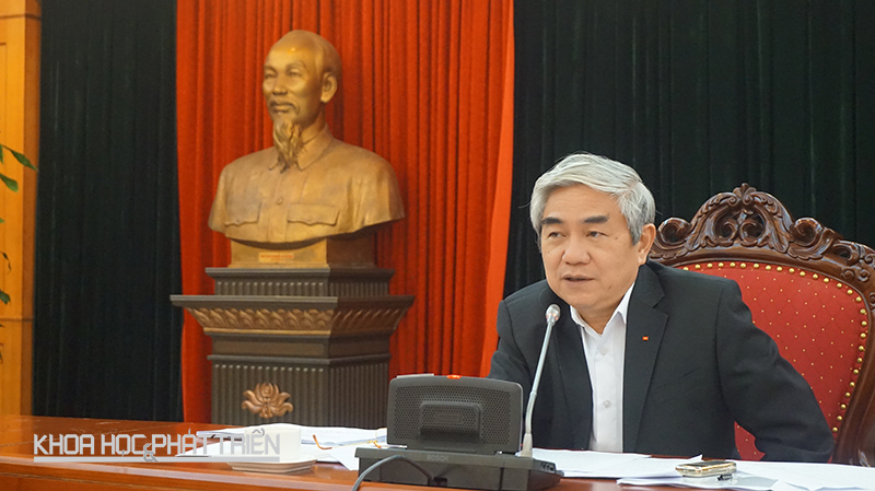 Bộ trưởng Nguyễn Quân nhấn mạnh việc cần thiết phải sửa Luật Chuyển giao công nghệ 2006. Ảnh: Phú Sỹ