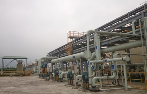Một phần nhà máy xử lý nước thải của Formosa