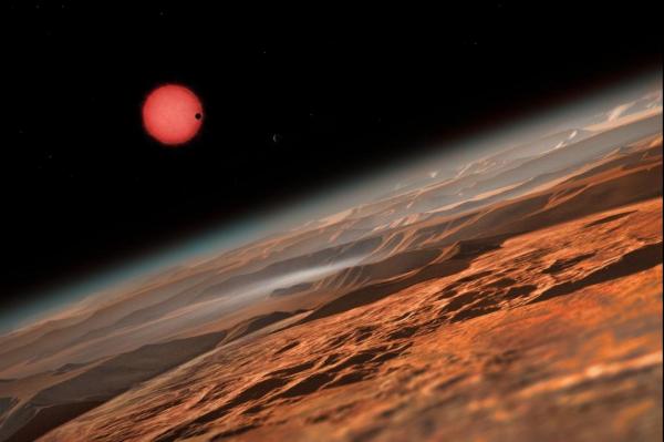 Hình minh họa ngôi sao TRAPPIST-1 