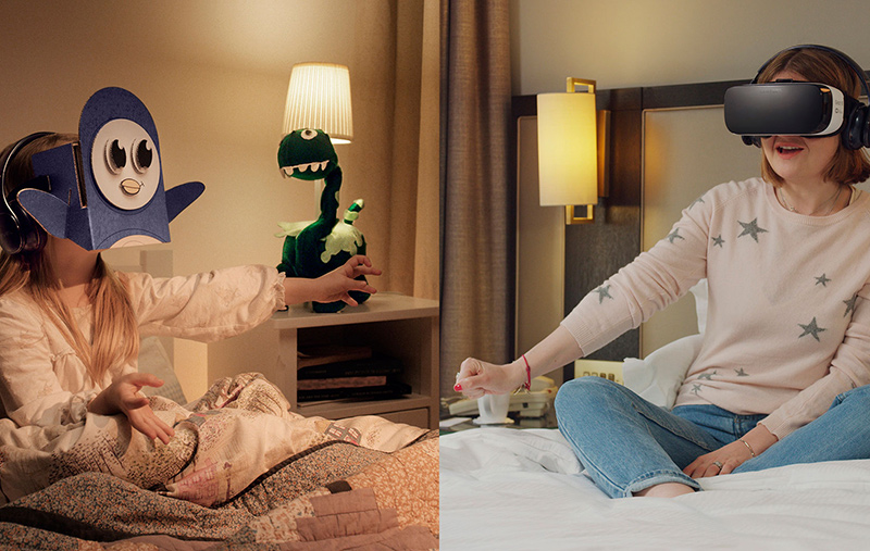 Sản phẩm Bedtime VR Stories của Samsung. Ảnh: Theguardian
