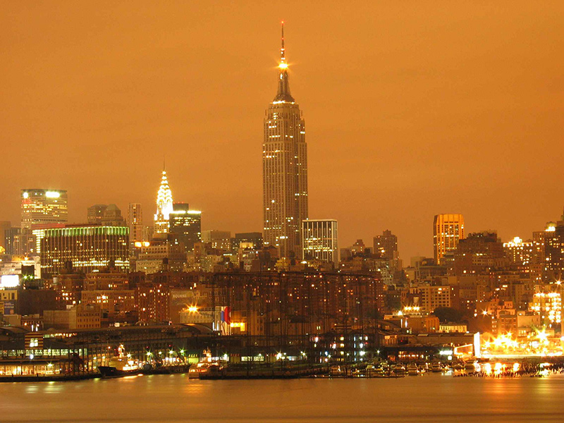Ô nhiễm ánh sáng tại thành phố New York (Mỹ). Ảnh: Wikipedia