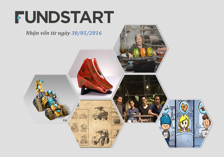 Những dự án gây vốn đầu tiên trên Fundstart nhận sự ủng hộ của cộng đồng từ ngày 30/5.