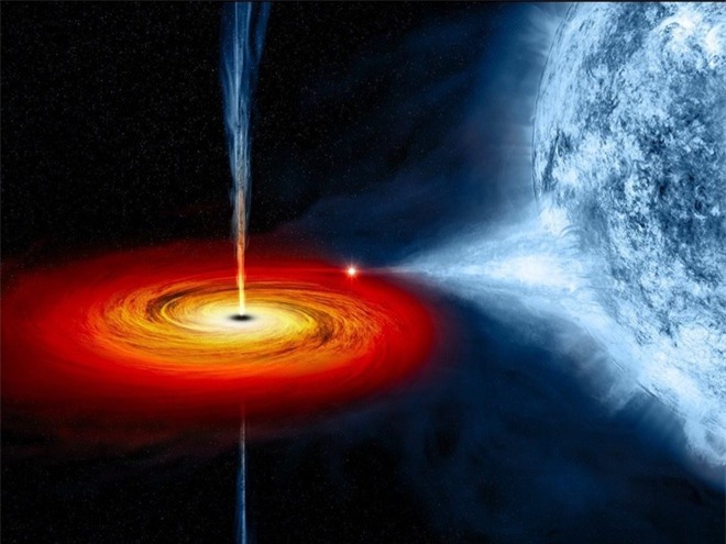Một hố đen trẻ, được phát hiện bởi kính thiên văn không gian Splitzer. Ảnh: NASA/CXC/M.Weiss.