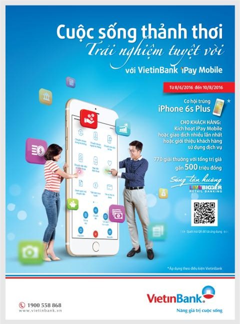 Su dung VietinBank iPay Mobile: Thanh thoi trung qua lon