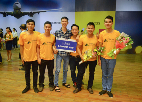 Dự án đã giành giải ba tại Cuộc thi Ý tưởng khởi nghiệp “Danang Runway Startup 2016” (Ảnh: Đoàn Lê)