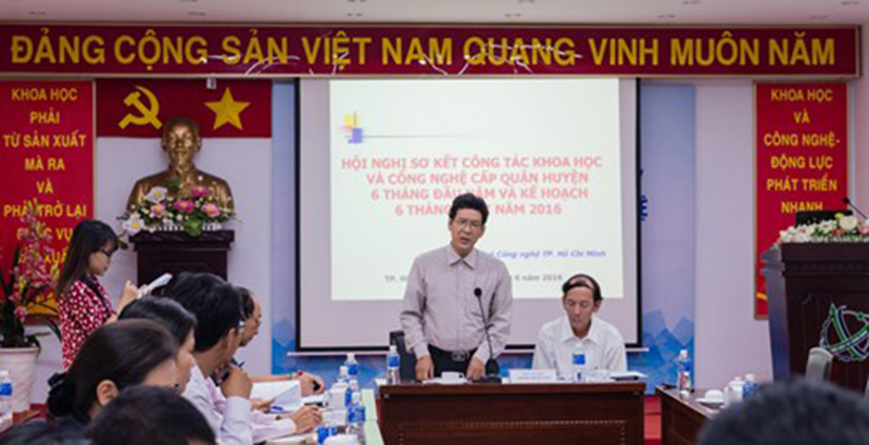 Phó Giám đốc Sở KHCN TP.HCM Trịnh Minh Tâm phát biểu tại Hội nghị