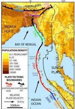 Khu vực được dự đoán sẽ xảy ra trận động đất lịch sử.