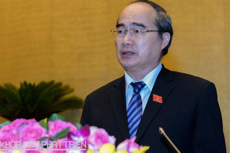 Chủ tịch Ủy ban trung ương Mặt trận Tổ quốc Việt Nam Nguyễn Thiện Nhân. Ảnh: Hồ Như.