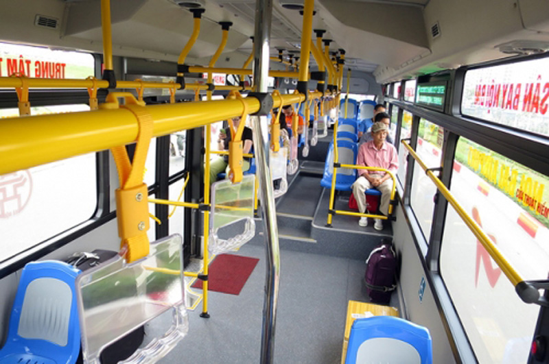 Tuyến buýt 86 (ga Hà Nội - sân bay Nội Bài) hiện được lắp wi-fi miễn phí