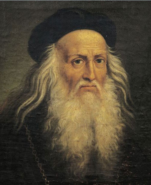 Chân dung Leonardo da Vinci, họa sĩ vĩ đại, nhà bác học, kỹ sư và nhà giải phẫu, một trong những đại diện xuất sắc nhất của nghệ thuật và khoa học thời Phục hưng - Ảnh: Getty