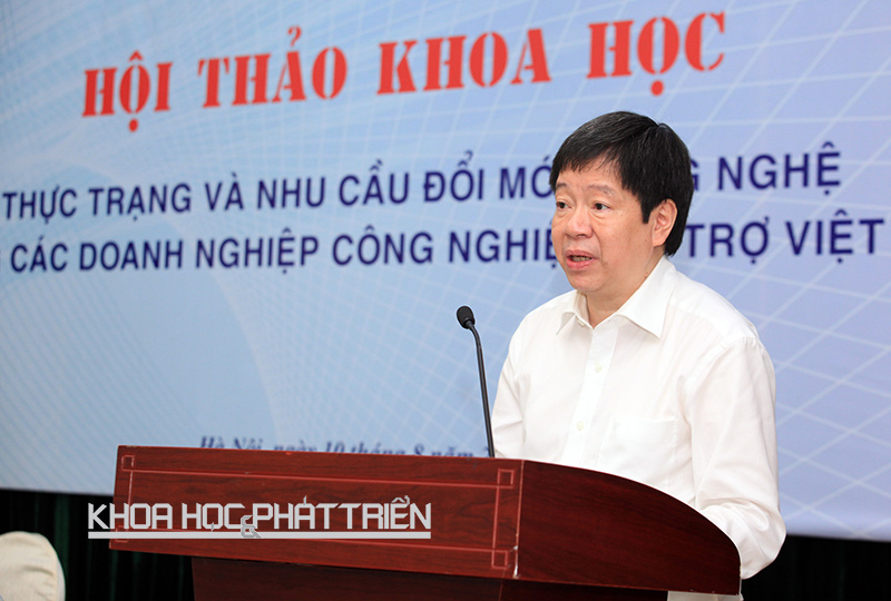 Thứ trưởng Trần Quốc Khánh phát biểu tại hội thảo.
