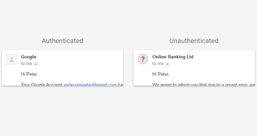 Gmail sẽ đưa ra cảnh báo nếu email được gửi đến từ một địa chỉ không an toàn.