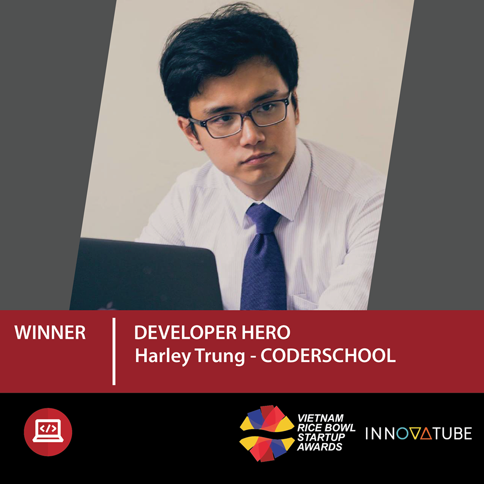 Harley Trung là người đạt giải Hạng mục lập trình viên của năm 
