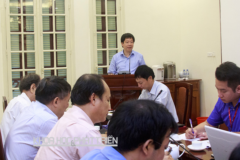 Thứ trưởng Trần Quốc Khánh phát biểu chỉ đạo tại buổi sơ kết. Ảnh: Quang Trí