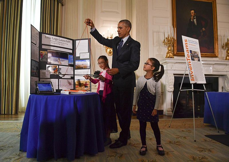Ông Obama được đánh giá là Tổng thống Mỹ quan tâm nhiều đến khoa học. Ảnh: Timedotcom