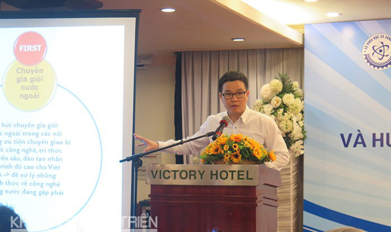 Ông Lương Quốc Thắng - Phó giám đốc dự án phát biểu tại Hội thảo.