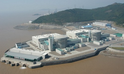 Nhà máy điện hạt nhân Tần Sơn giai đoạn 2, nơi đặt những lò phản ứng hạt nhân lớn nhất thế giới. Ảnh: Wikimedia Commons.