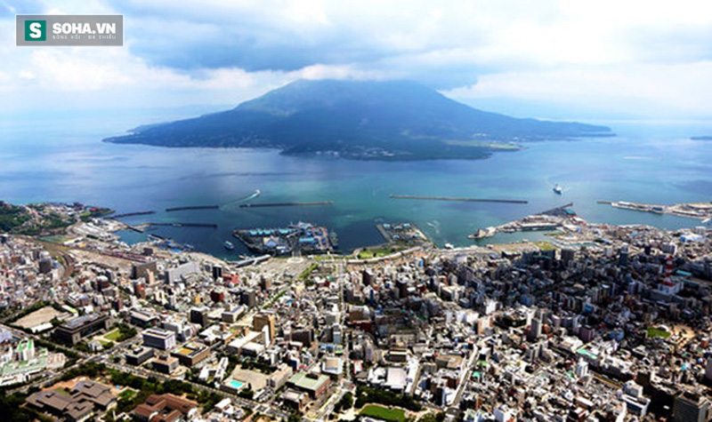 núi lửa Sakurajima đang tích tụ lượng dung nham khổng lồ