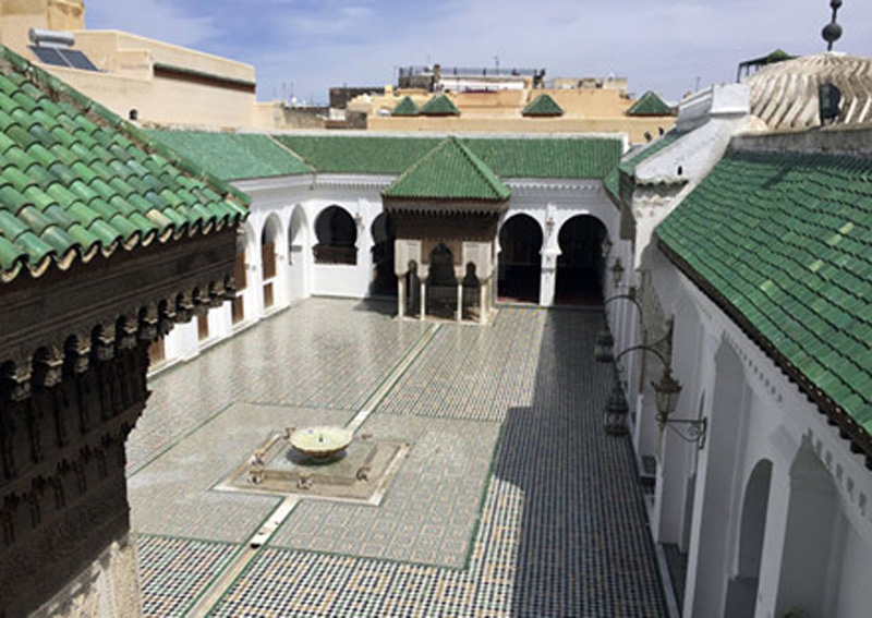 Toàn cảnh thư viện cổ nhất thế giới Qarawiyyin. 