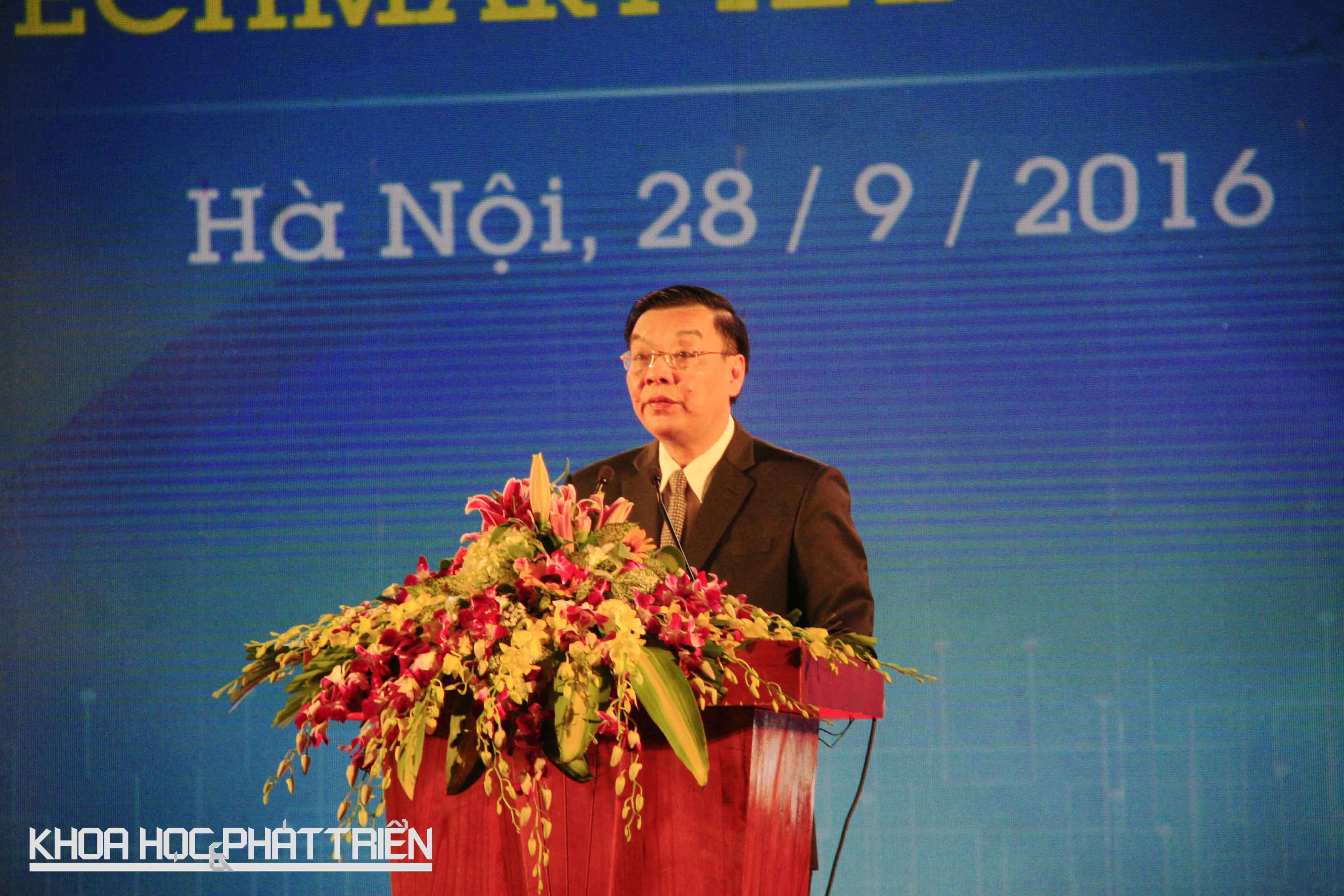 Bộ trưởng Bộ KH&CN Chu Ngọc Anh phát biểu tại Lễ khai mạc