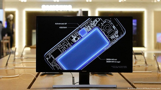Smartphone Galaxy Note 7 do Samsung sản xuất từng được quảng cáo rầm rộ. Nguồn: Die Welt