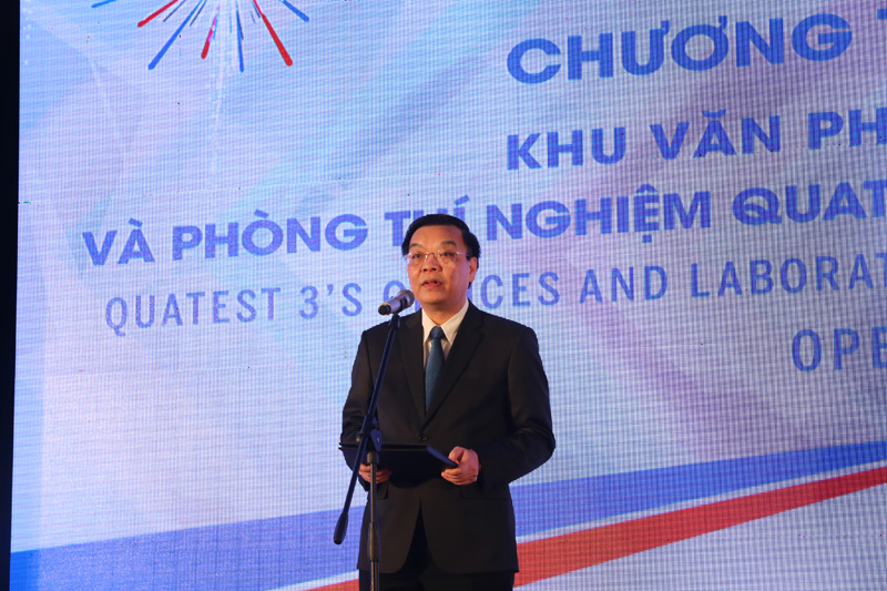 Bộ trưởng Chu Ngọc Anh phát biểu tại Lễ Khai trương