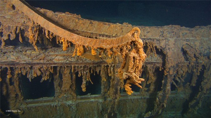 Xác tàu Titanic chụp vào tháng 8/2010.