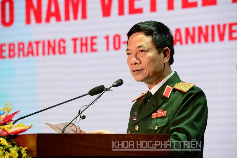 Thiếu tướng Nguyễn Mạnh Hùng phát biểu tại lễ kỷ niệm