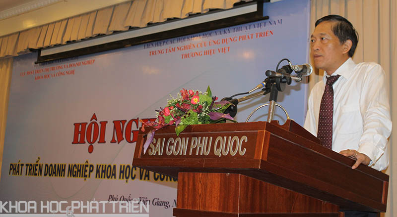 Thứ trưởng Bộ KH&CN Trần Văn Tùng Phát biểu khai mạc hội nghị. Ảnh: Ánh Tuyết.